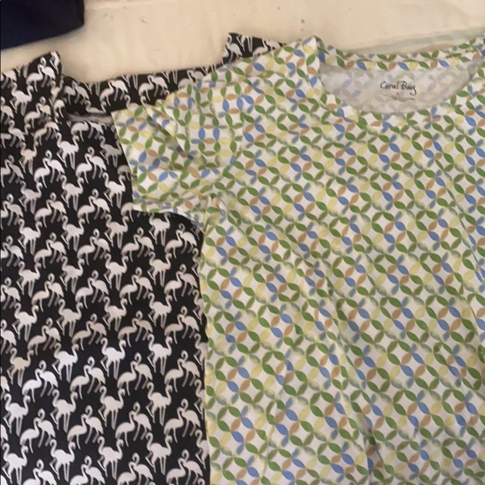 Coral bay short sleeve tees size large